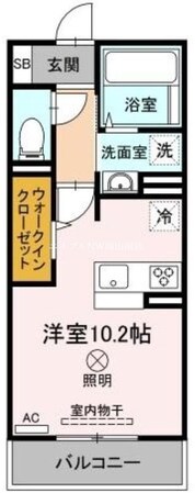 岡山駅 徒歩9分 2階の物件間取画像